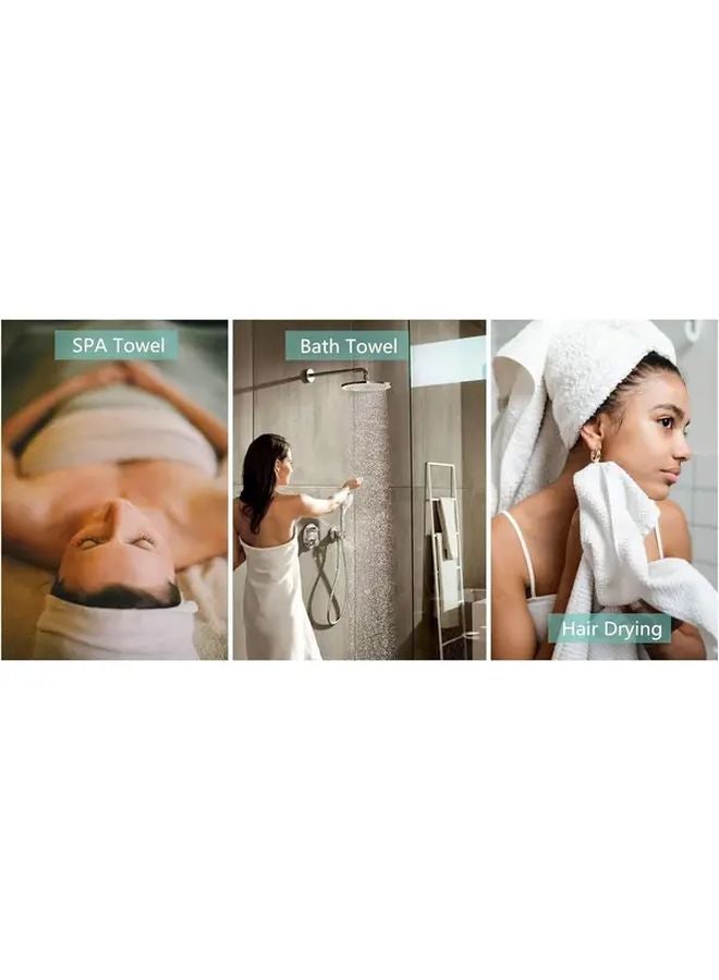30PCS White Salon Hair Towels High Absorbency Bleach Resistant Large Bath Towels - Image 5